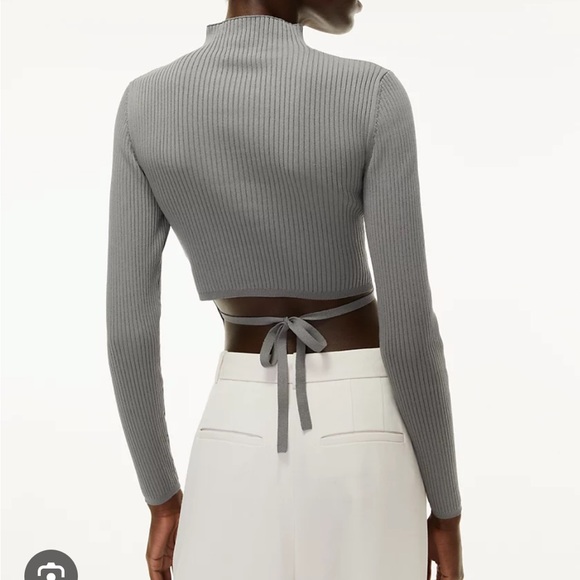 Aritzia Ambrosia top long sleeve Black Size Small - Picture 3 of 4